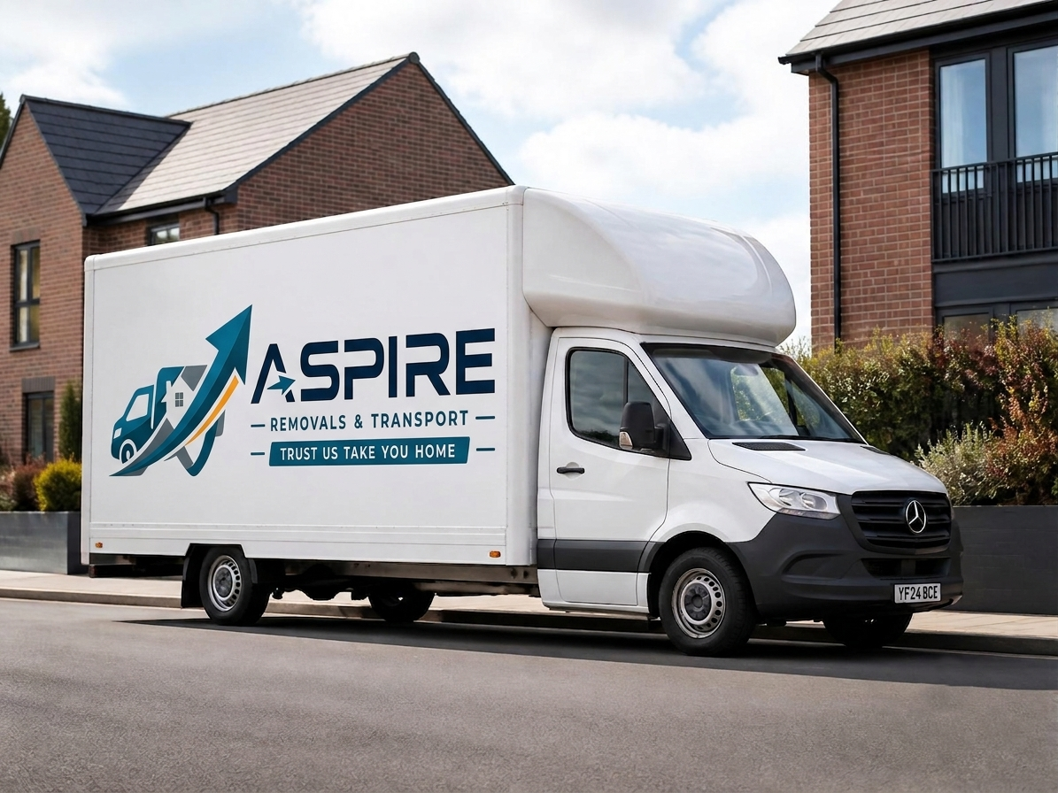 Aspire Removals & Transport branded moving truck